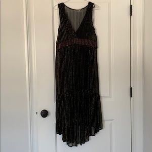 Gold and Black High Low Dress from Anthropologie